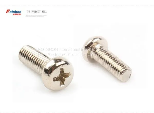 M1.7/M2/M2.5/M3/M4/M5 Pan Head Screw Flat Screws Cross Recessed Raised Counter Phillip Plaine Micro Puntas Tornillos Vis Vida Viti DIN7985 ISO7045 photo-2