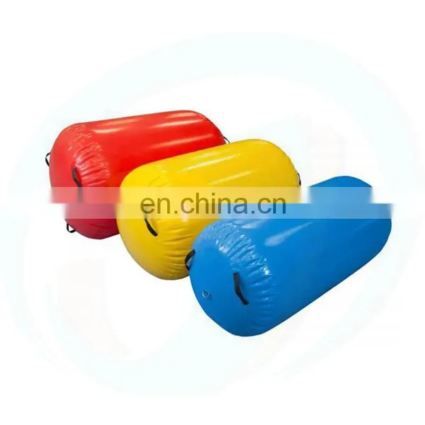 1.2mm DWF Inflatable Gymnastics Air Track Roller Tumbling Mat Gym Yoga Air Barrel Roll Mats For Sale photo-2