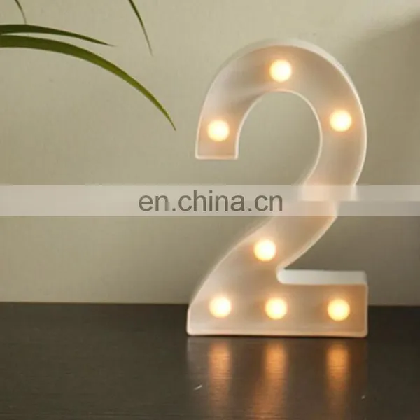 Manufacturer Professional Custom Warm White Wedding Events Party Decor Led Light House Numbers photo-3