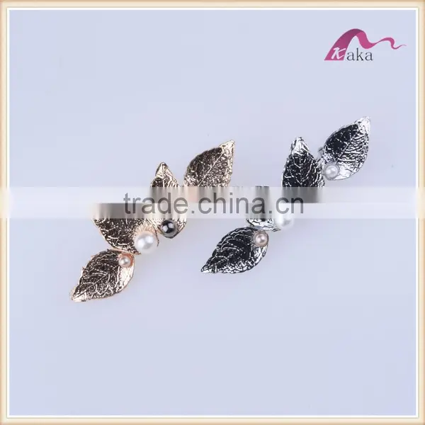 Wholesaler New Design Leaves Hair Pins Fashion Hair Accessories Pearls Decoration Hair Pins for Women photo-3
