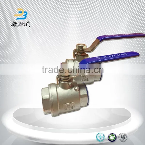 China Supplier 2 PCS 2Inch Two Ways Stainless Steel Female Thread Ball Valve photo-6