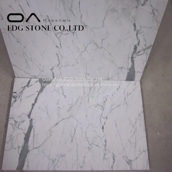 Factory Best Prices of Calacatta White Marble Honeycomb Stone Tiles photo-2