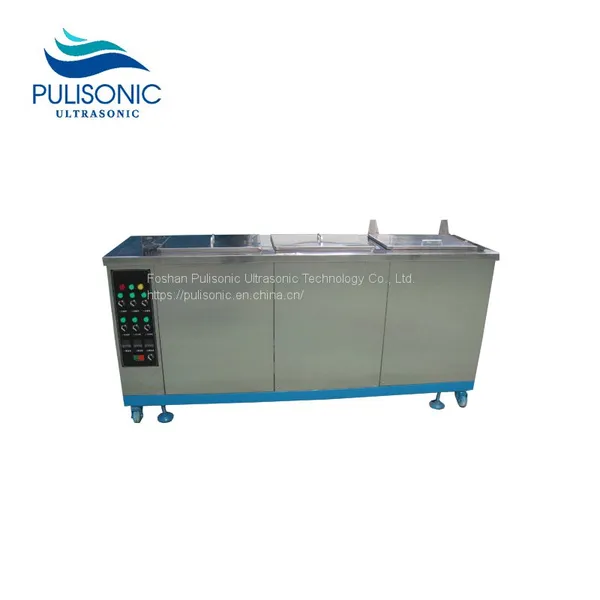 Multi Tanks Ultrasonic Cleaning Machine 28-40K For Metal Nut Parts Removing Oil With Drying photo-4