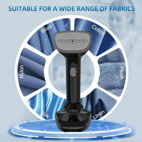 Steamer for Clothes Portable Handheld Ironing - Clothes Steamer With 240ML Large Water Tank, 1200W, 25s Fast Heat-up Ceramic Plate Garment Steam Wrinkle Remover for All Fabrics photo-3