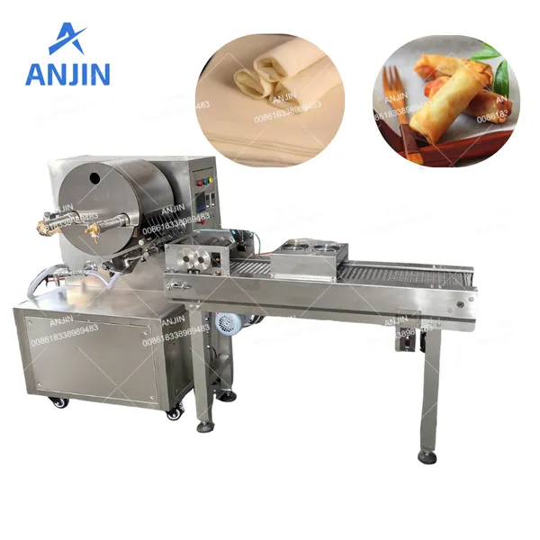 Automatic Spring Roll Sheet Making Machine Samosa Sheets Production Line AJ-5029 photo-3