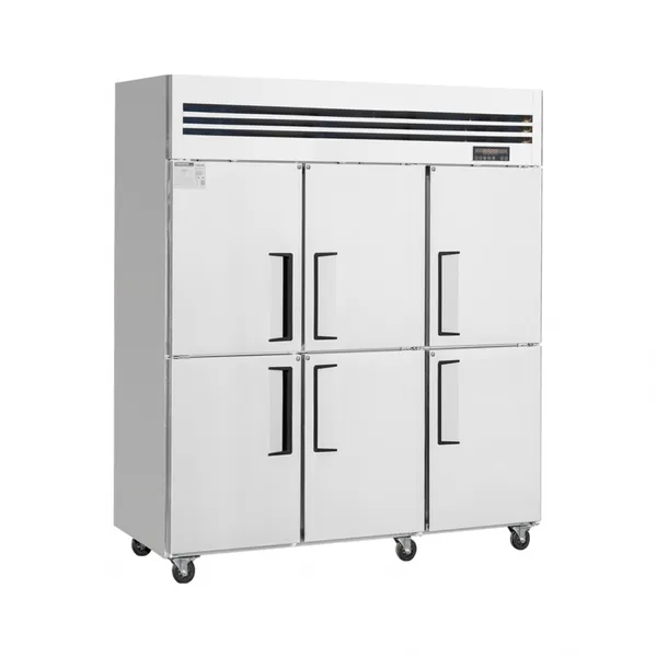 Air Cooler Deep Freezer Stainless Steel Kitchen Refrigerator Air Cooling Three/six Doors Chiller or Freezer for Baking