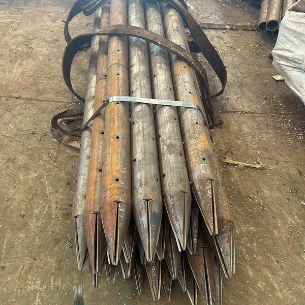 Small Conduit Steel Pipe Grouting for Tunnel Advanced Support Perforated Grouting Steel Pipe for Tunnel Forepoling photo-2