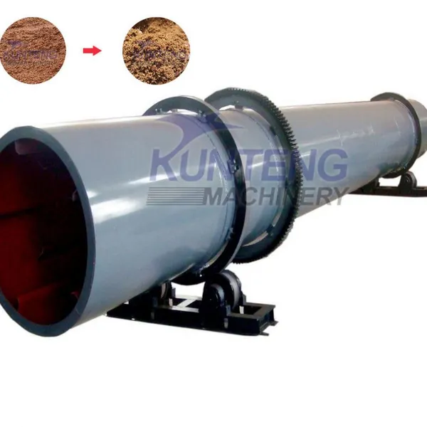 Rotary coconut coir sludge shavings coal blast furnace slag chicken manure drum dryer