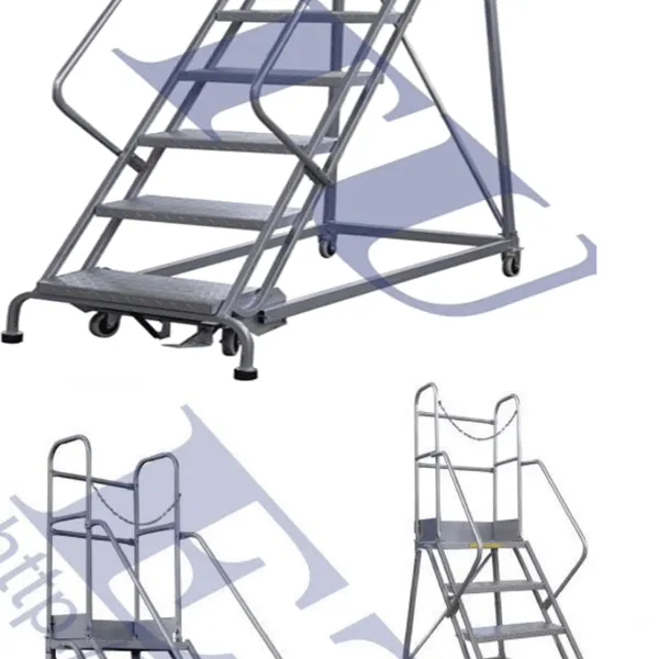 Etu, Detachable Steel Mobile Ladder for Reaching Goods With Patent Self-locking Brakes photo-4
