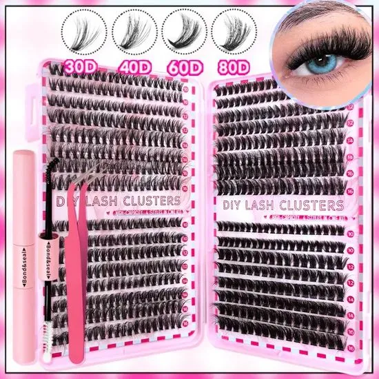 False Eyelashes Glue Set, Voluminous False Eyelashes, Popular False Eyelash Set, Party Music Festival Concert False Eyelashes photo-3