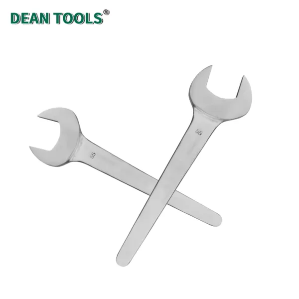 304 Stainless Steel Non-Magnetic Single Open End Wrench With Mirror Polish, 17-32mm Opening photo-4