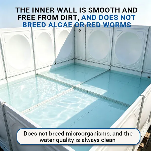 Fire Fighting GRP Fiberglass Water Tank High Strength Leakproof Emergency Water Storage Tank