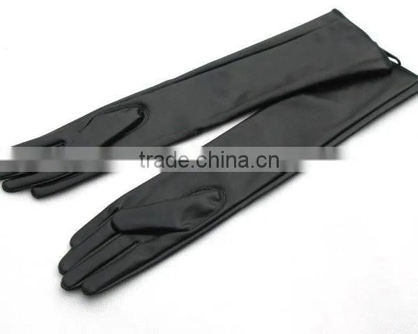 Leather Long Gloves for Women Lambskin and Cashmere Lined photo-6
