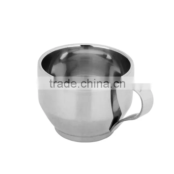 2016 Elegant Deisgn Coffee Tea Dish+cup+spoon 3pcs Set Stainless Steel Coffee Cup Mug Set photo-4