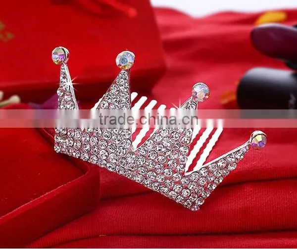 Small Size Pageant Crystal Tiara Crown With Newest Design photo-2