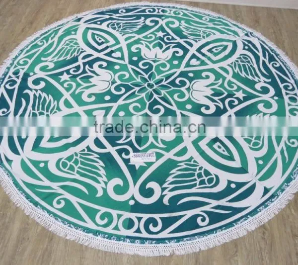 Round Beach Towels Mandala Circle Prints photo-4