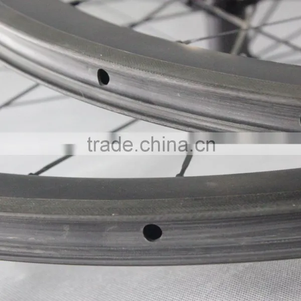 2016 ICAN BIKE High Quality 700C 50mm Clincher Tubeless Ready Carbon Bicycle Wheels Road Bike Wheel With R36 Carbon Hub 50C photo-4