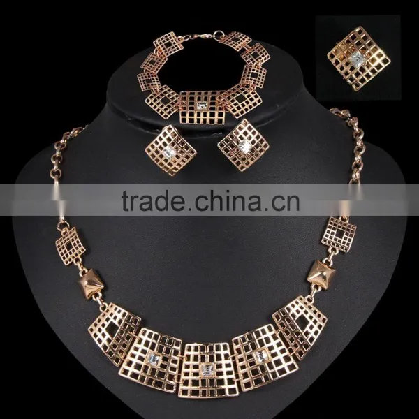 Hot Selling High Quality Alloy Jewelry Set With Gold Plated Jewelry Sets Dubai Custom Jewelry Set photo-2