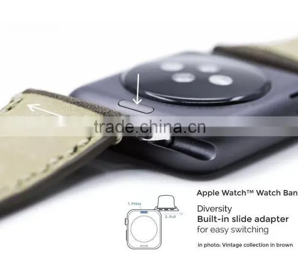 Original Kajsa Vintage Collection Genuine Leather Watch Band Wrist Strap For 42MM Apple Watch MT-3968 photo-4