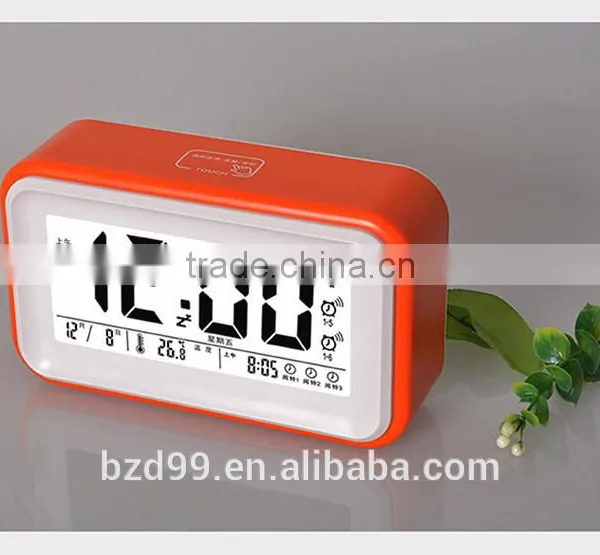 New Design Promotion Item Smart Voice Telling Multi-functional USB Digital LCD Display Alarm Clock photo-5