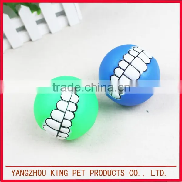 Hot Sale Pet Product Soft Color Rubber Squeaky Dog Ball photo-3