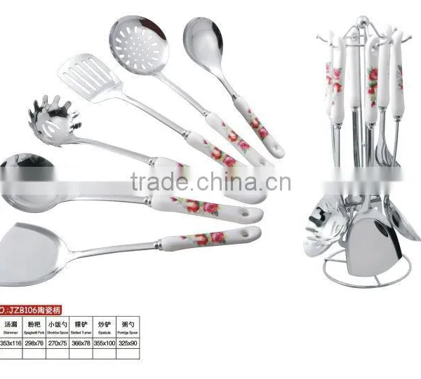Junzhan Hot Sell Stainless Steel Kitchenware Utensils Set photo-4