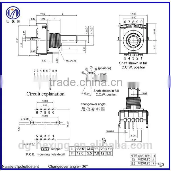 17mm Rotary Selector Switch photo-4