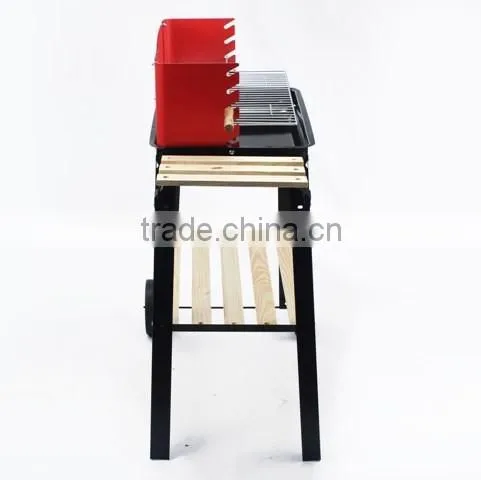 Large Square Pully Indoor Charcoal Bbq Grill photo-3