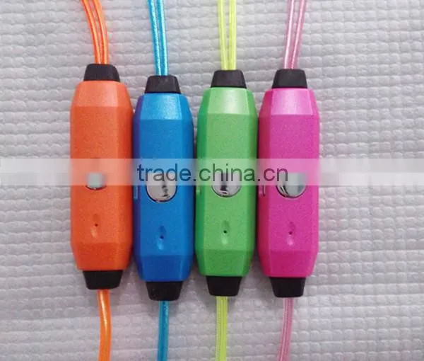 Manufacturer Cool el Earphone Fashion Led Earphone Strongly Bright el Wire Earphone photo-6