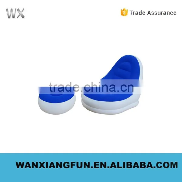Modern Flocking Inflatable Lounger Chair Stool Sofa photo-2