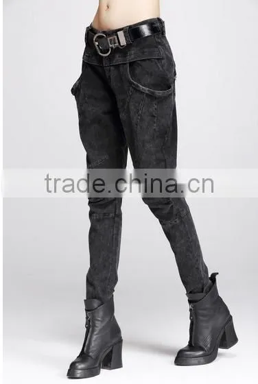 Jeans Woman Feet Harem Pants Women Slacks Spring New Personality Europe Joker Slim Slimming Pants photo-4