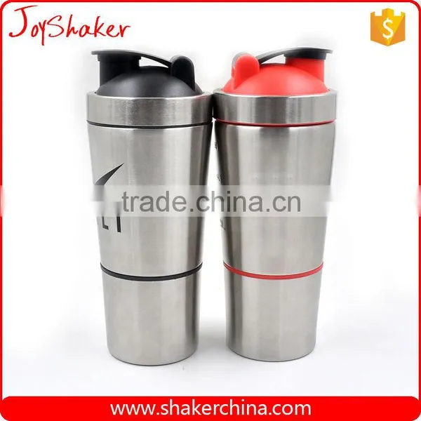 Custom Design Steel Protein Shaker,700+200ML Stainless Steel Protein Shaker Cup Quality Choice photo-5