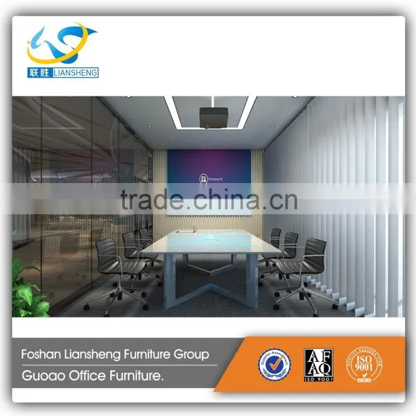 Office Meeting Room Furniture Modern Square Shape Conferece Table GMT004 photo-2