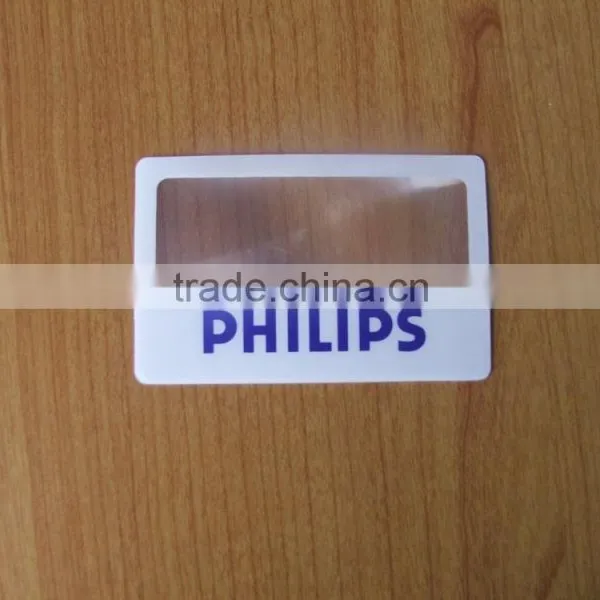 3X High Quality Advertising Gifts Plastic Business Magnifier Card Quality Choice photo-4