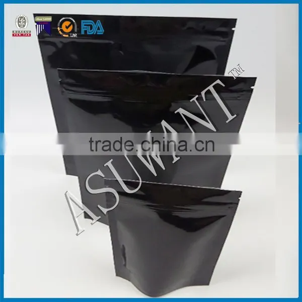 Food Grade Mylar Laminated Hand Hole Beef Jerky Packaging Black Mylar Bags photo-4