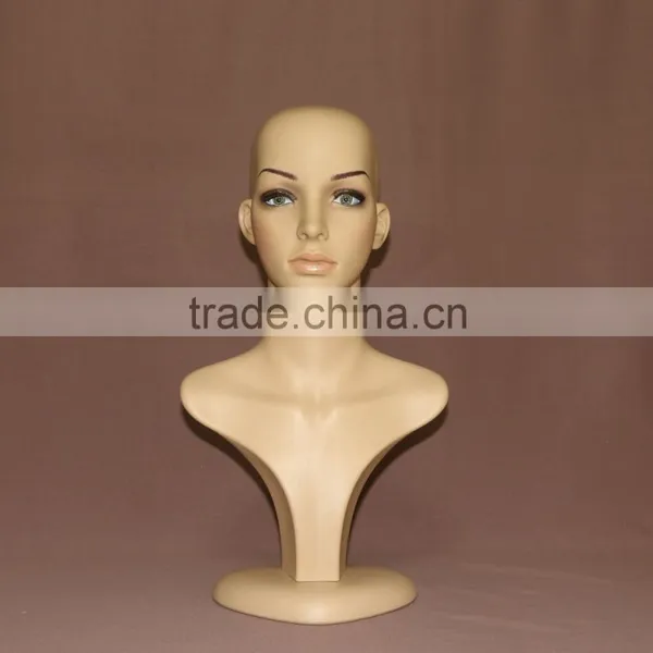 Female Makeup Jewelry Display Wig Mannequin Heads for Wig Display photo-3
