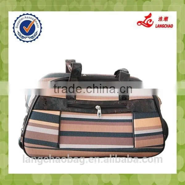 Crocodile PU Material High Quality Steel Trolley China Direct Factory Wholesale Lightweight Duffle Bags photo-2