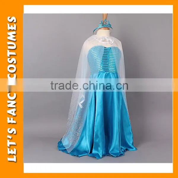PGCC-2643 Wholesale Frozen Elsa Costumes for Girls Frozen Kids Party Dress for Children Halloween Fancy Dress Costume photo-5