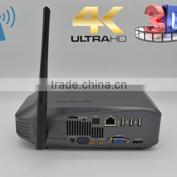DLP Home Theater 3D Smart Portable Projector, Wifi Pico Projector, Android Tablet Projector photo-4