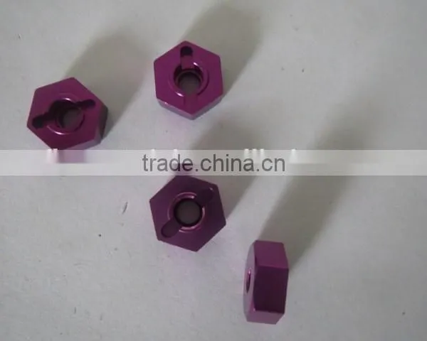 1/10 rc Car Upgrade Spare Parts 102042 Wheel Hex Nut(Al.) photo-2