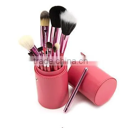 Professional 4 Colors New 12 Pcs Makeup Brush Cosmetic Make Up Brushes Set With Cup Holder Case Kit photo-2