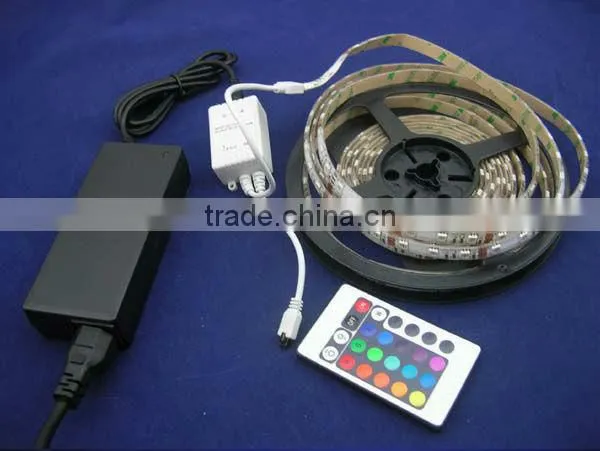 2016 Most Popular 5050 RGB Led Strip Light With Remote Controller and Power photo-2