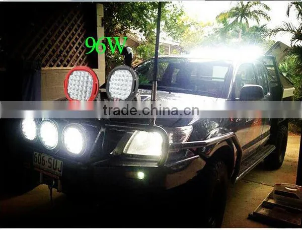 9 Inch Headlight 9-36v dc Flood /spot 96w 35pcs*5w LEDs 160w Led Driving Light photo-3