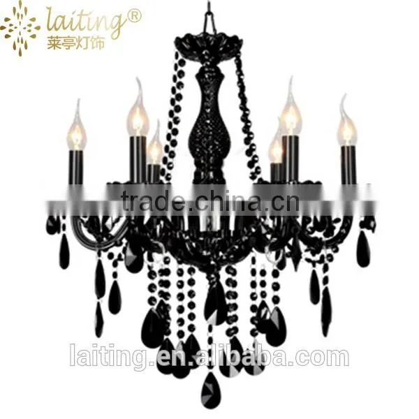 Black Crystal Glass Chandelier Lights for Ballroom Quality Choice photo-3