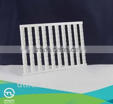 UTL Din Rail Terminal Block PA66 Marker Strip Plastic Electrical Cable Markers