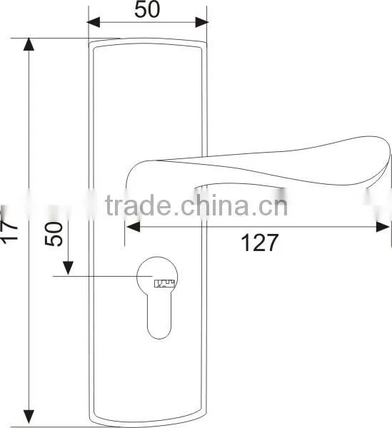 Best Seller Euro Standard Zinc Alloy Satin Nickel and Bright Nickel Finish Mortise Lock Door photo-2