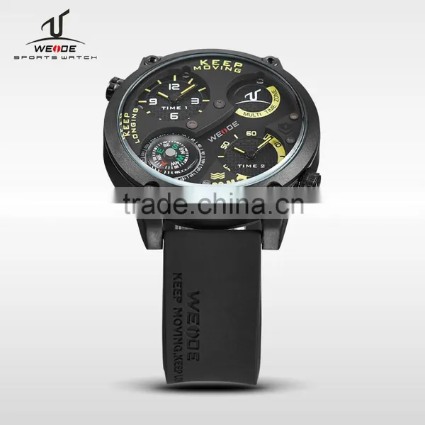 WEIDE Luxury Brand Military Quartz Watch Silicone Strap Compass Function Clock Men Sports Watch Relogio Masculino Men's Watches photo-4