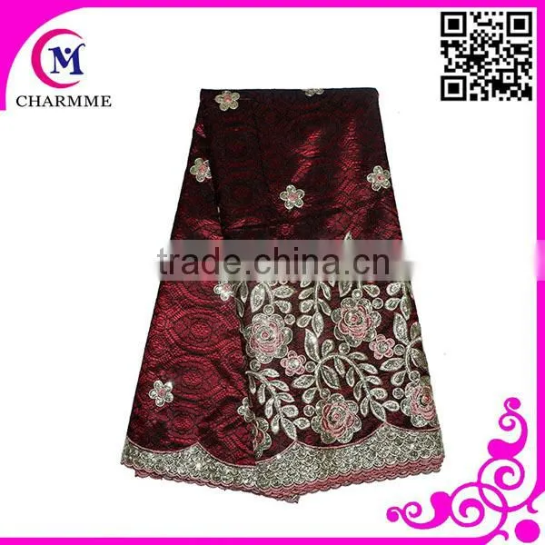 New Embroidered George Lace Fabric George Wrappers With Blouse