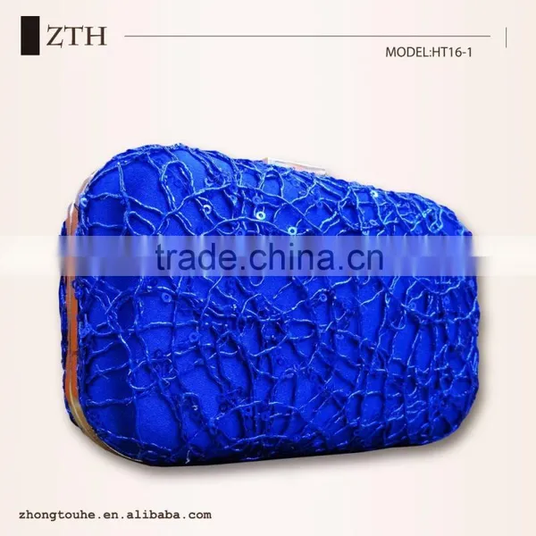 High Quality Mesh Sequins Evening Clutch Box photo-2