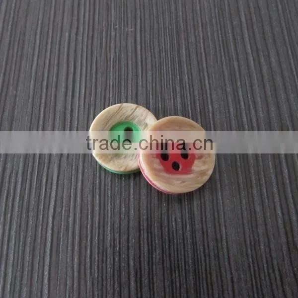 Special Technich Made Wooden Color Plastic Button photo-2
